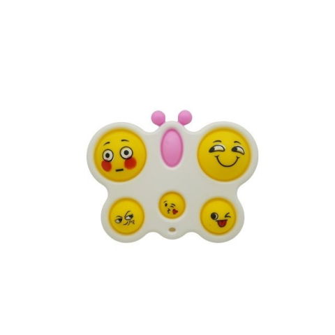 Import - Jucarie Antistres Flippy - Fidget Toy, Simple Dimple, Fluture, Alb