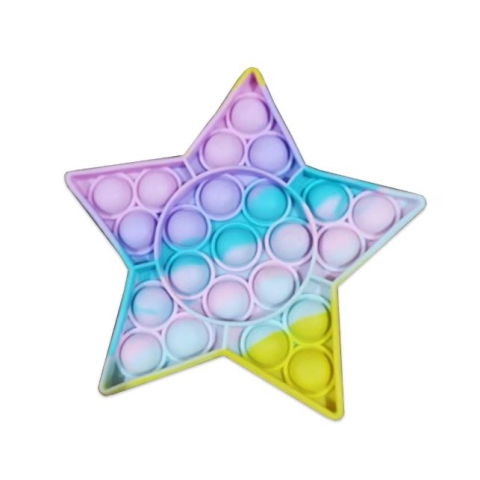 10 - 25 LEI - Jucarie Antistres, Flippy, Tip Pop It Now and Flip It, Steluta, din Silicon, Multicolor