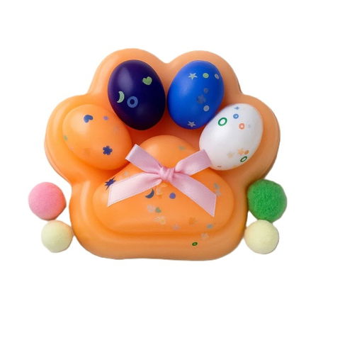 10 - 25 LEI - Jucarie Antistres Squishy, Flippy, cu Revenire Lenta, Squeeze Toys, Model Cat Paw, 12.5x10.5 cm, 220g, +3 Ani, din TPR, Model 8, Multicolor