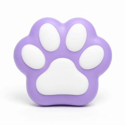 10 - 25 LEI - Jucarie Antistres Squishy, Flippy, Revenire Lenta, Model Labuta de Pisica, Squishy, BIG 12.5 x 10.5 cm, 220 g, Model 12, Mov Alb