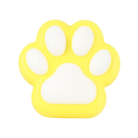 10 - 25 LEI - Jucarie Antistres Squishy, Flippy, Revenire Lenta, Model Labuta de Pisica, Squishy, BIG 12.5 x 10.5 cm, 220 g, Model 14, Galben Alb