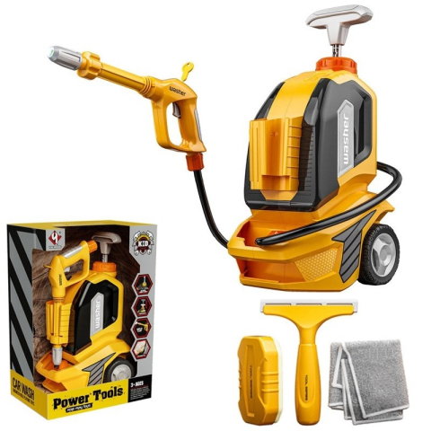 Import - Jucarie Aparat de Spalat cu Presiune, Flippy, Spalator Auto, Interactiv, Material Plastic, Accesorii Incluse, 38x26x17.5 cm, Portocaliu