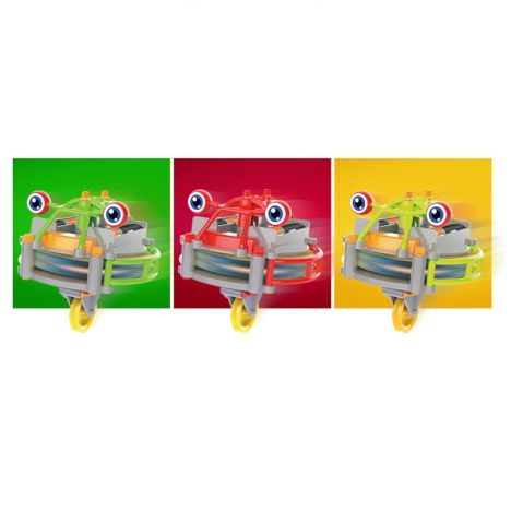 Import - Jucarie circuit pentru copii, Flippy, Broscuta pe monociclu, Verde