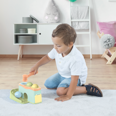 Jocuri de indemanare - Jucarie dexteritate - Cursa bilutelor - Pastel