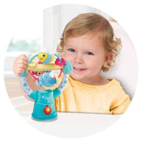 Jucarii interactive - Jucarie interactiva cu ventuza - Invarte si descopera