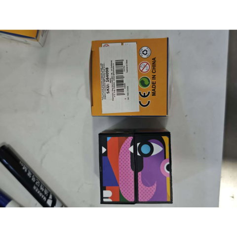 Best deals - Jucarie Interactiva, Flippy, 3D Cub Rubik, Diferite Forme, Anti-stress, Abstract, Multicolor