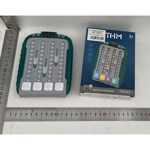 50 - 100 LEI - Jucarie Interactiva, Flippy, Joc Rhythm, +3 Ani, din ABS, 6 Niveluri, 15 x 3 x 11 cm, Functie Muzicala, Verde