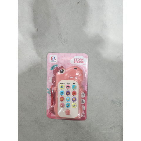 10 - 25 LEI - Jucarie Interactiva, Flippy, Telefon Inteligent, Model Dinozaur, Functii Educative, Muzicale si Voce, 4-6 ani, 19 x 11.5 cm, din Plastic, Roz