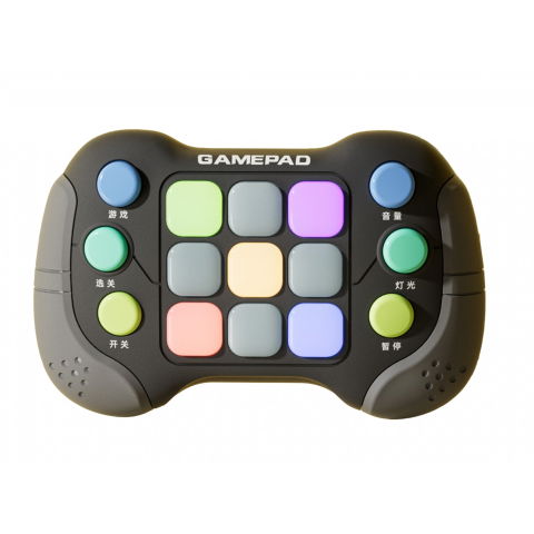 Best deals - Jucarie Interactiva Flippy, Tip Consola Pop It, 6 butoane functionale, 5 Moduri de Joc, 600 Niveluri, +3 ani, Gri/Negru