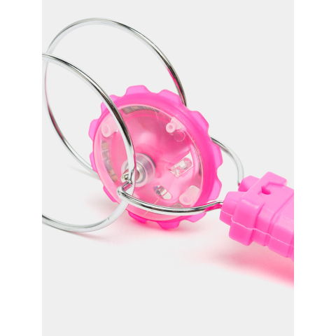 10 - 25 LEI - Jucarie Interactiva, Flippy, Titirez Magnetic, cu Led, 19.8 x 5 cm, Roz