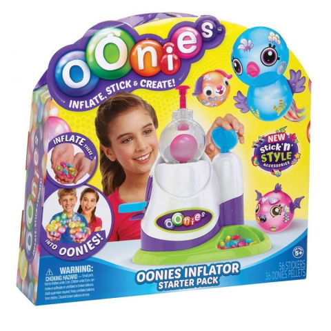 Pompe Baloane - Jucarie magica Bobo Sticky Oonies pentru umflat baloane, 32 baloane si 42 de accesorii incluse, multicolor