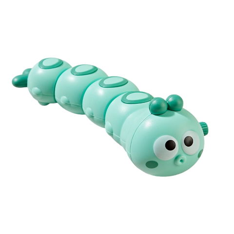 Best deals - Jucarie mecanica pentru copii Flippy, omida haioasa, cu cheita, distractiva, se taraste, se misca, 15 x 4 cm, verde