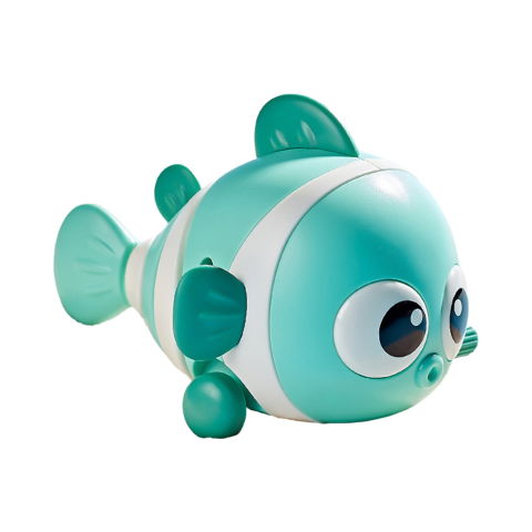 Best deals - Jucarie mecanica pentru copii Flippy, pestisor haios, cu cheita, distractiv, se taraste, se misca, 11 x 9 x 7.5 cm cm, verde