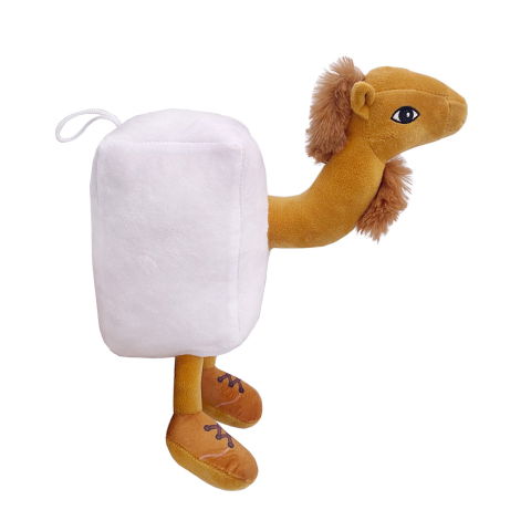Jucarii de Plus Brainrot - Jucarie Moale de Plus Italian Brainrot, Flippy, cu Agatatoare, Model Camila Frigider Frigo Camelo, Jucarie Moale pentru Copii, 30 x 23 cm, Alb Maro