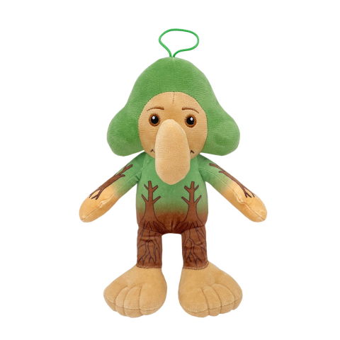 Jucarii de Plus Brainrot - Jucarie Moale de Plus Italian Brainrot, Flippy, cu Agatatoare, Model Omul Copac Brr Brr Patapim, Jucarie Moale pentru Copii, 28 x 22 cm, Verde