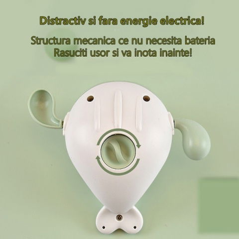 Import - Jucarie pentru baie pentru copii, Flippy, balena verde