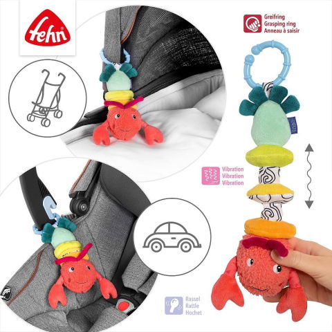 Jucarii de plus - Jucarie pentru carucior cu vibratii - Racul vesel