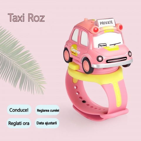 Import - Jucarie pentru copii, Flippy, Masina-ceas, Galben