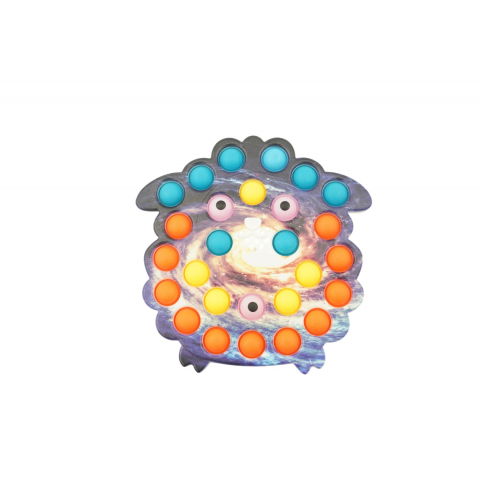 TeoMarket - Jucarie senzoriala antistres, Simple Dimple, Oaie, Multicolor, V1