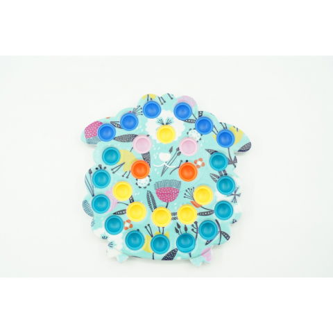 TeoMarket - Jucarie senzoriala antistres, Simple Dimple, Oaie, Multicolor, V3