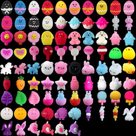 Import - Jucarii Senzoriale Fidget Toy Squishy, Flippy, Anti-Stres, +3 Ani. Model Tematic Paste, Multicolor