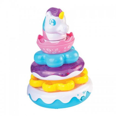 Jucarii interactive - Jurcarie interactiva de stivuit - Unicorn