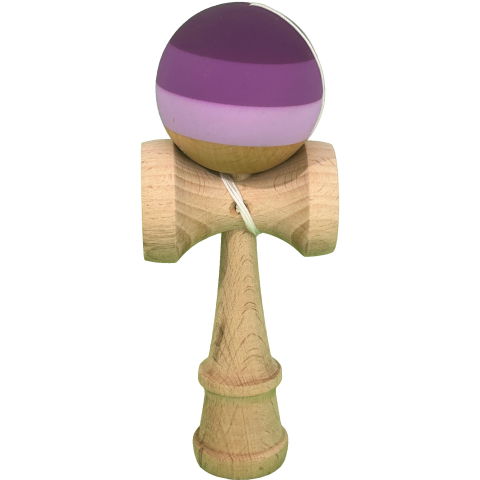 50 - 100 LEI - Kendama X Originala, Profesionala, Flippy, din Lemn, 18 cm, Rubber Grip, Purpuriu/Mov/Lila