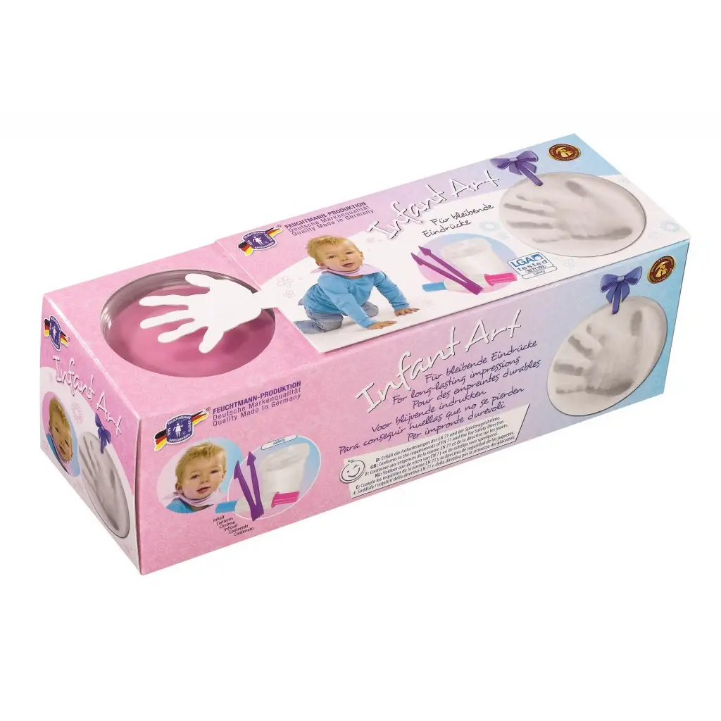Jucarii interactive - Kit amprenta bebelusi - ROZ