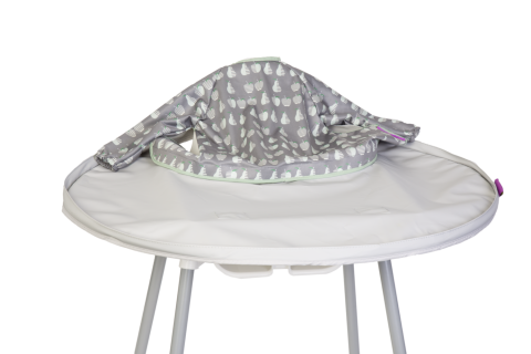 Accesorii hranire - Kit hranire - Baveta si tava (Fructe Vesele)