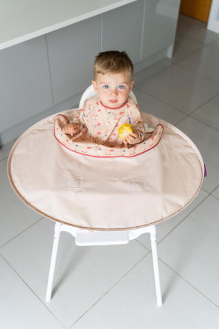 Accesorii hranire - Kit hranire - Baveta si tava (Vulpite)