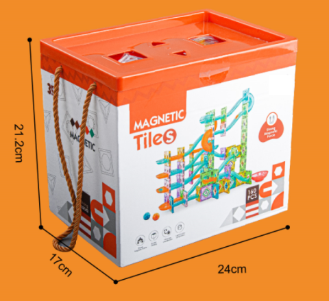 Jocuri magnetice - Labirintul meu magnetic - 160 piese (5.5 cm)