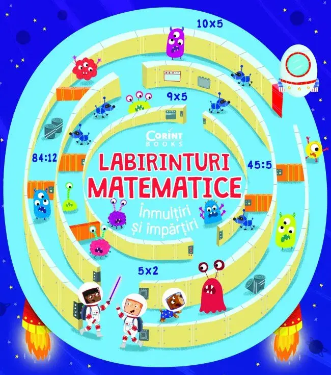 Carti pentru copii - Labirinturi matematice - Inmultiri si impartiri