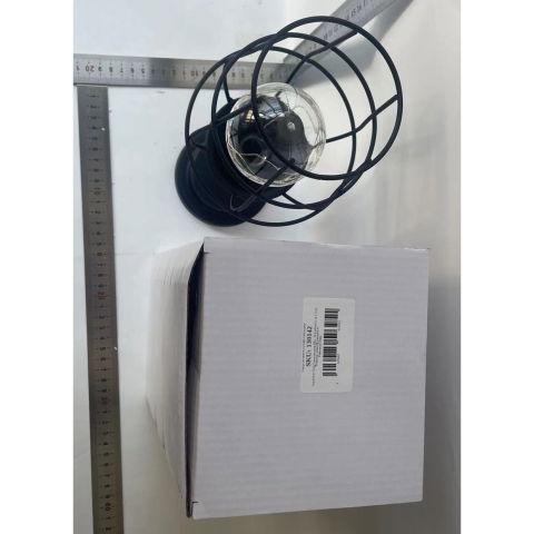 Lampi de veghe - Lampa Decorativa cu Leduri, Flippy, Model Pahar de Vin, cu Baterii, 13 x 13 x 28 cm, Suport Negru, Lumina Alb Cald