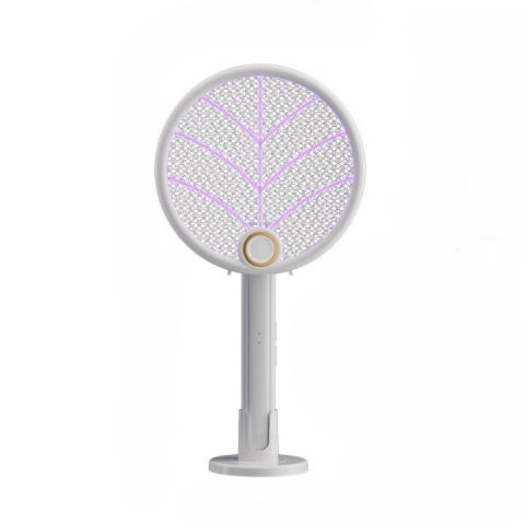 Articole pentru Gradina si Bricolaj - Lampa Electrica Impotriva Tantarilor, Flippy, 42.5 x 22 x 10.5 cm, Reincarcabila cu Cablu USB Inclus, Plasa din Aluminum Alb