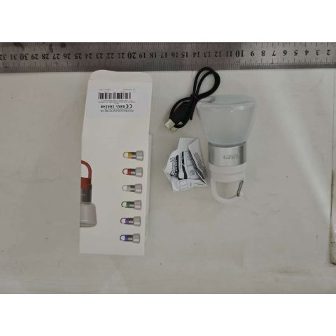 Best deals - Lampa Portabila, Flippy, de Voiaj/Camping, Incarcare USB, IPX5, LED RGB, din ABS, 300 mAh, 10 x 5.5 x 5.5 cm, Alb