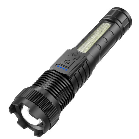 Corturi Evenimente si Articole Camping - Lanterna LED Flippy P50 mare, Incarcare USB, 10W, 2 Surse de Lumina, 16 x 3.8 cm, Negru