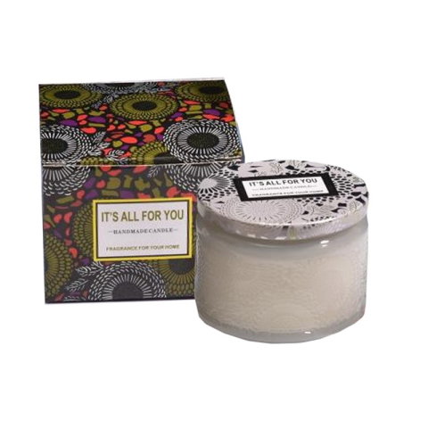 TeoMarket - Lumanare Parfumata, Flippy, Model Borcan, Alb, Aroma de Flori albe