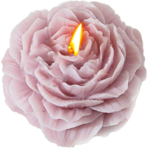 TeoMarket - Lumanare Parfumata, Flippy, Model Trandafir, Ardere 10h, 70 g, 7.5 x 3.5 cm, Parfum de Lavanda, Lila