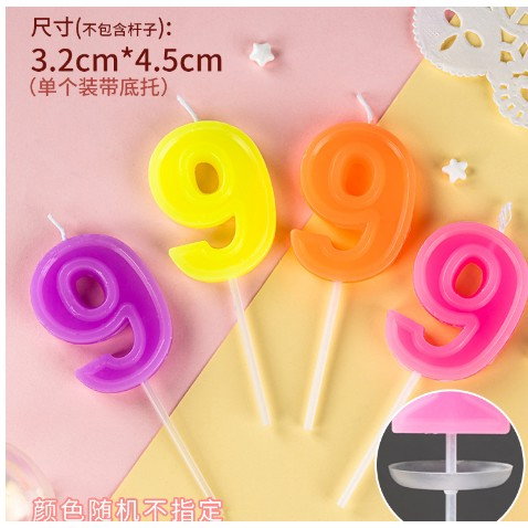 Best deals - Lumanare Tort, cifra 9, Flippy, Culoare Random