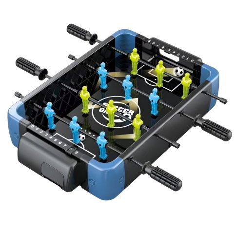 Import - Masa de Joc 5in1 Flippy, cu Teren Schimbabil de Fotbal, Basket, Bowling, Curling si Hockey, cu Tablou Scor, din ABS, 47.5x32x8.5 cm, Design Multicolor, pentru Copii/ Adulti