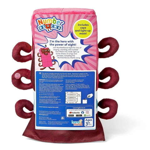 Jocuri matematice - Mascota din plus Numberblocks - Opt