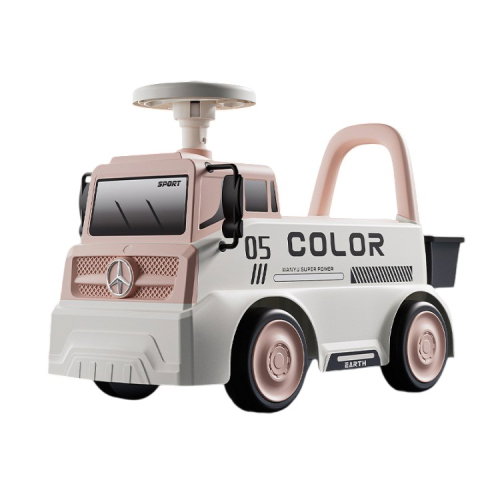 Import - Mașinuță pentru copii, Flippy, 3 ani, Model Camion, Sport, Claxon, Cutie Depozitare, 62x26x40 cm, Roz