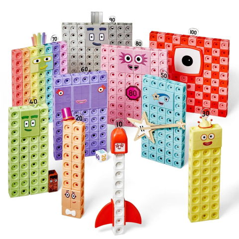 Jocuri matematice - MathLink®Cubes Numberblocks Set activitati - Eroii cu Zero