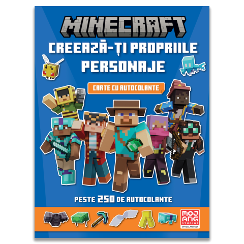 Carti pentru copii - Minecraft. Creeaza-ti propriile personaje - carte cu autocolante