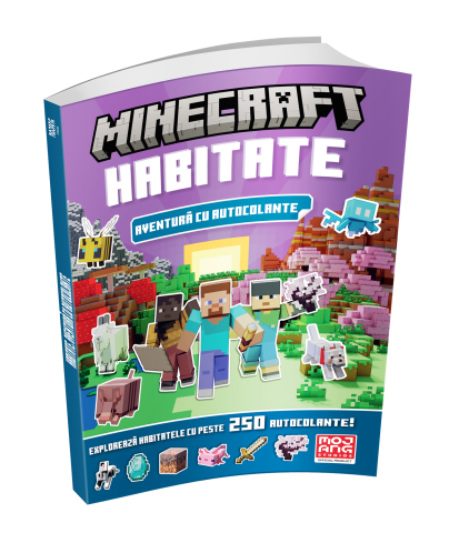 Carti pentru copii - Minecraft - Habitate: Aventura cu Autocolante