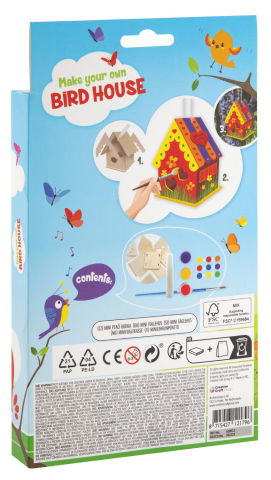 10 - 25 LEI - Mini casuta pasarilor cu inimioare