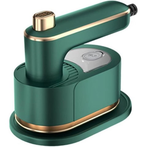 Import - Mini Fier de Calcat, Flippy, Pliabil si Portabil, Calcare Verticala/Orizonala, cu Abur, 50 ml, 40W, 10.5 x 12 cm, Verde