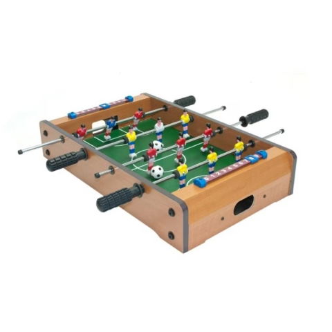 Import - Mini Masa de Fotbal cu Teren si 12 Jucatori Flippy, 4 Manere, cu Tablou pentru Scor, din Metal, Lemn si ABS, 34.5 x 23 x 7 cm, pentru copii/adulti