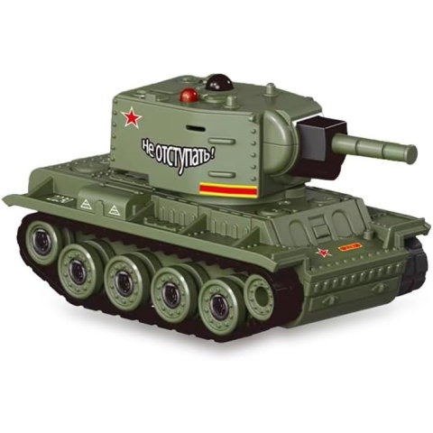 Import - Mini Tanc cu Telecomanda, Flippy, Wireless, 4 x 8 x 4 cm, cu Infrarosu, Verde