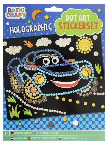 10 - 25 LEI - Mozaic cu autocolante - Masinuta